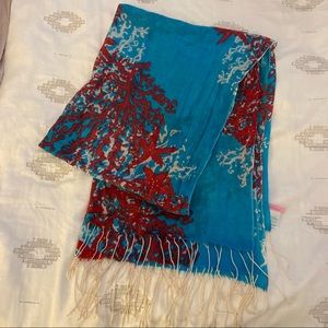 Lilly Pulitzer Murfee Scarf Coral Cascade
